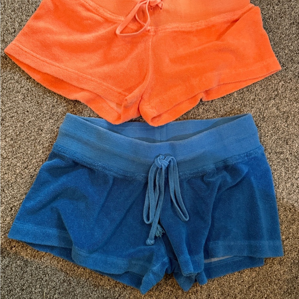 Hard Tail Orange and Blue Athletic Shorts